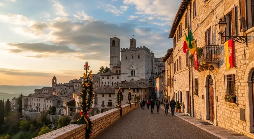 Gubbio - itinerario a Pasqua