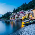 Lago di Como in barca