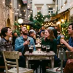 cracovia con gli amici kazimierz la sera